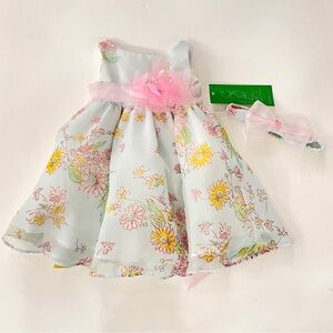 NWT Sophia Young Design Limited Floral Crinoline Dress Set